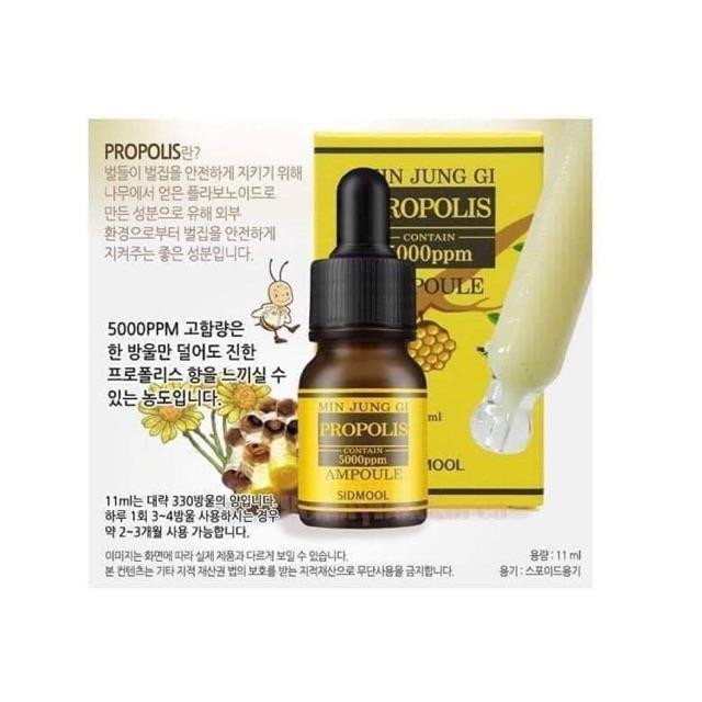 Sidmool - Propolis ampoule 7500ppm -11ml(tinh chất nọc ong )